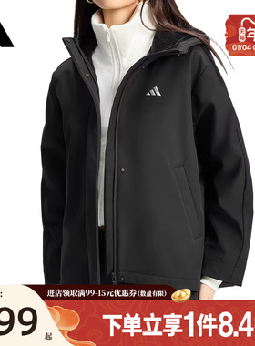 盛世长运阿迪达斯春季女子运动休闲连帽夹克外套KS2782