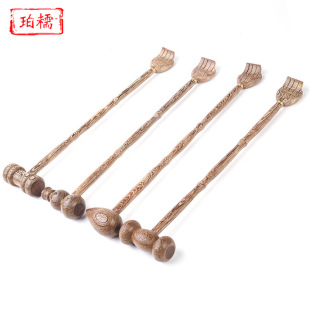 鸡翅木带锤小手痒痒挠健身敲打捶痒痒挠不求人老头乐多功能挠痒