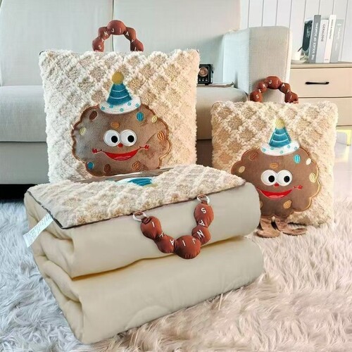 两用抱枕被子加厚办公室折叠午睡枕头毯子二合一沙发汽车载小靠枕