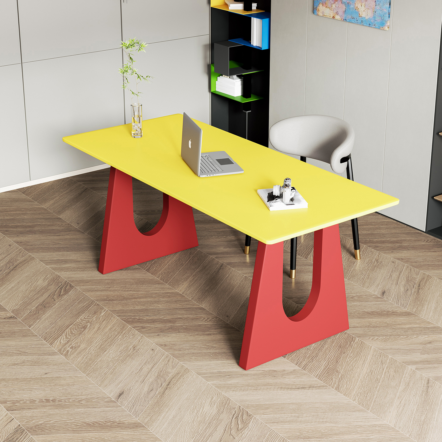 现代多巴胺书桌椅客厅餐桌电脑桌