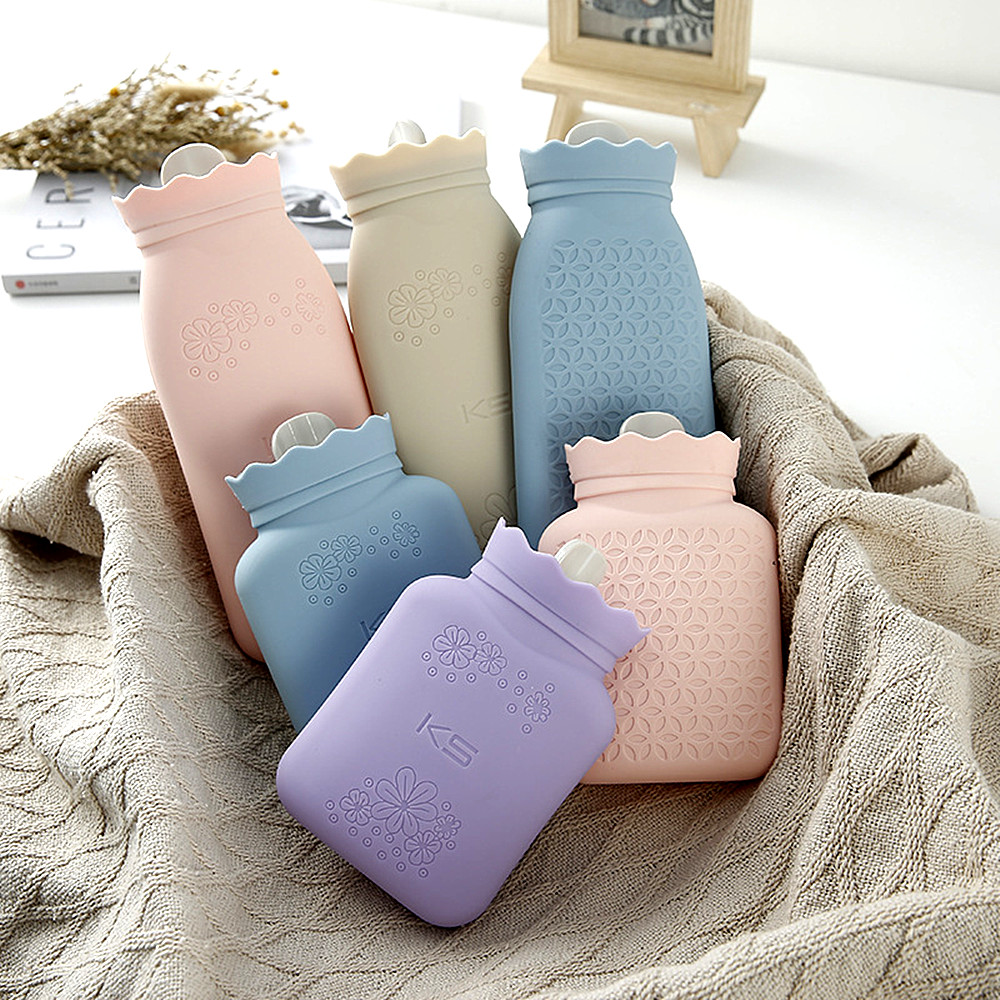 日本硅胶热水袋女注水暖手袋防爆随身灌水暖水袋婴儿小号迷你可爱