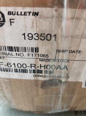议价全新正品 AB F-6100-R-H00AA 实物拍摄  现货