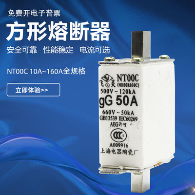 R030C NH00 NT00C-160A125A100A80A方形熔断器NHR40-160保险熔芯