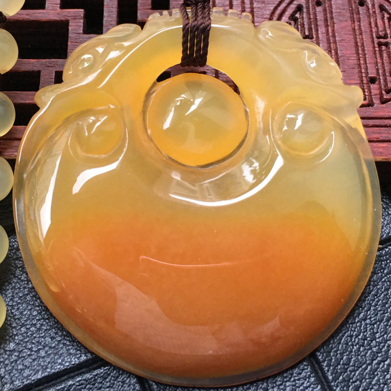 云南保山黄龙玉产地厂家直销霸王貔貅挂件手把玩摆件吊坠如意男女