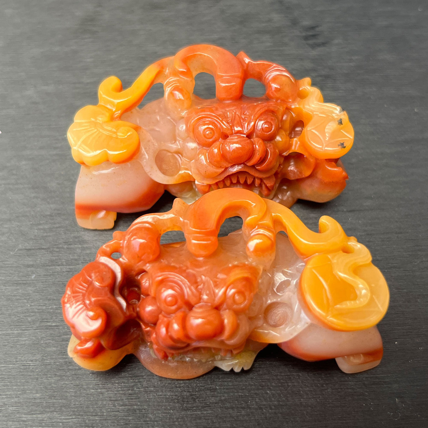 云南纯天然黄龙玉霸王貔貅男女款吊坠三彩巧色招财进宝