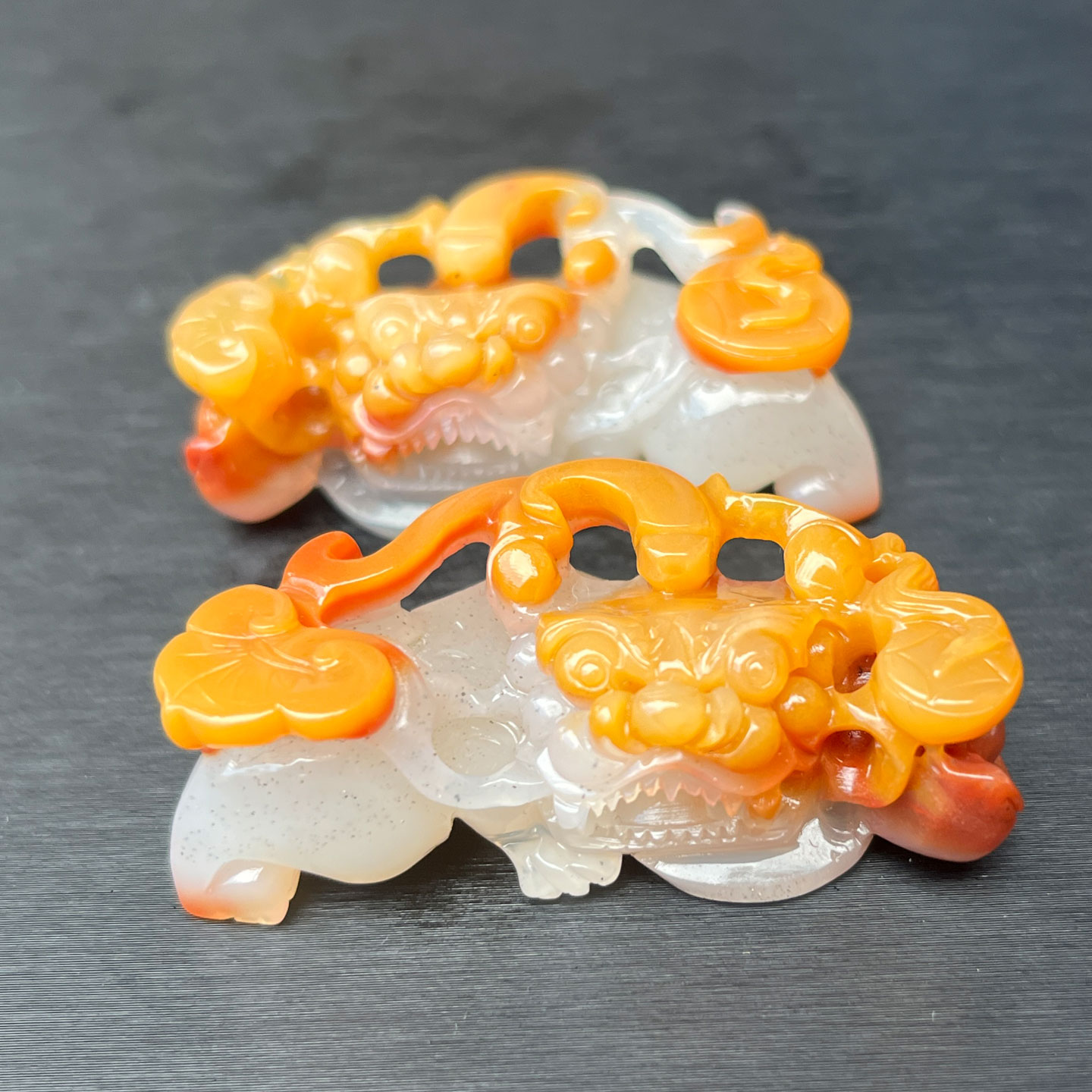 云南纯天然黄龙玉金沙料霸王貔貅男女款料子好做工好招财进宝