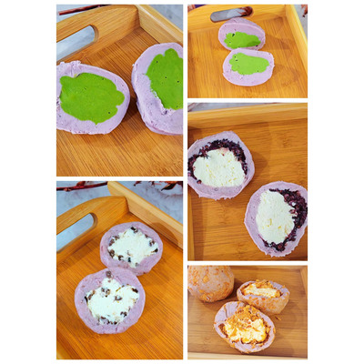 低卡芋泥芝士奶酪球球零食代餐