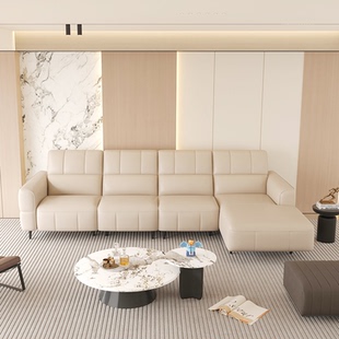 左右奶油风正品 白色直拍沙发客厅固定沙发DZY6096 沙发2025新款