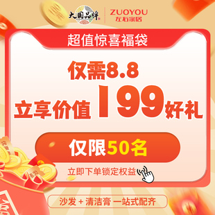 左右沙发官方旗舰店沙发清洁膏 专属福袋 8.8元