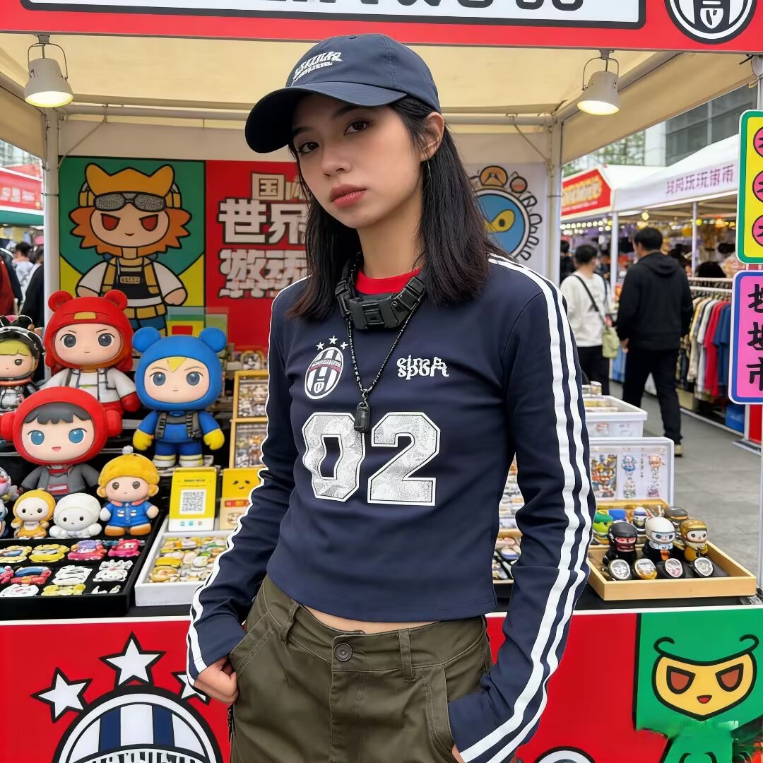 纯欲风辣妹性感露肩长袖T恤女春秋新款修身显瘦内搭打底衫上衣潮