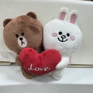 特价现货linefriends公仔毛绒玩偶挂件布朗熊馒头人钥匙扣