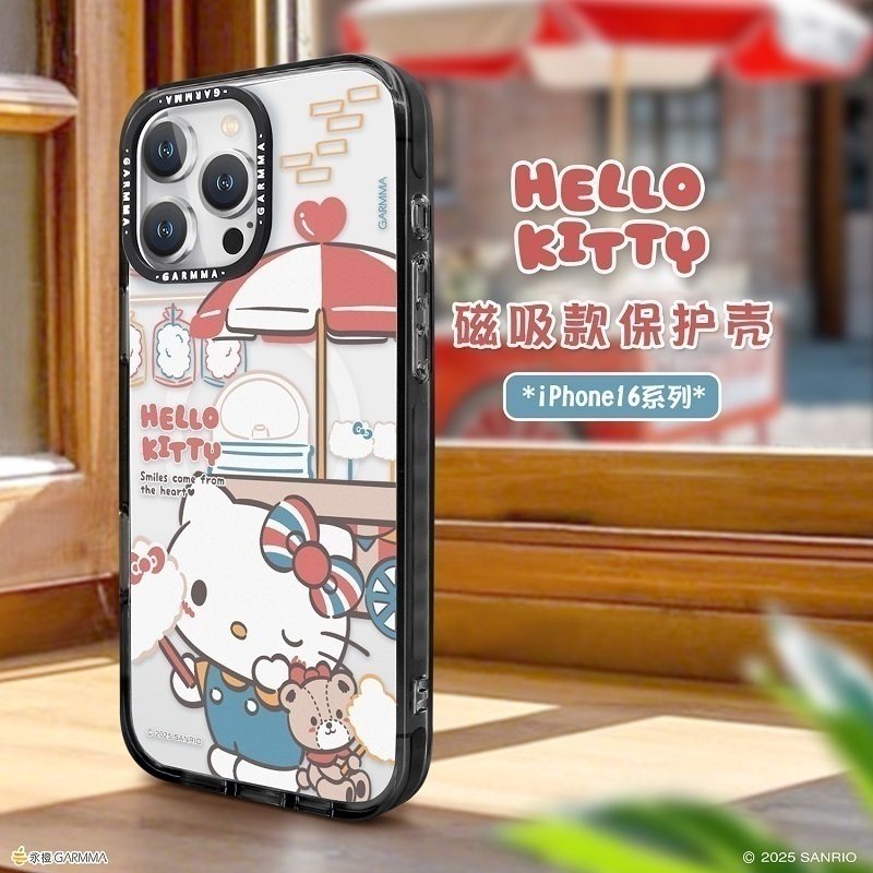 Hello Kitty在地文化系列Magsafe磁吸壳适用于苹果16promax凯蒂猫少女iPhone手机壳16防摔卡通可爱磁吸保护套