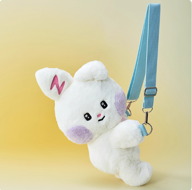 韩国ZEROBASEONE ZB1 昼 zeroni 卡通明星周边毛绒背包斜挎包