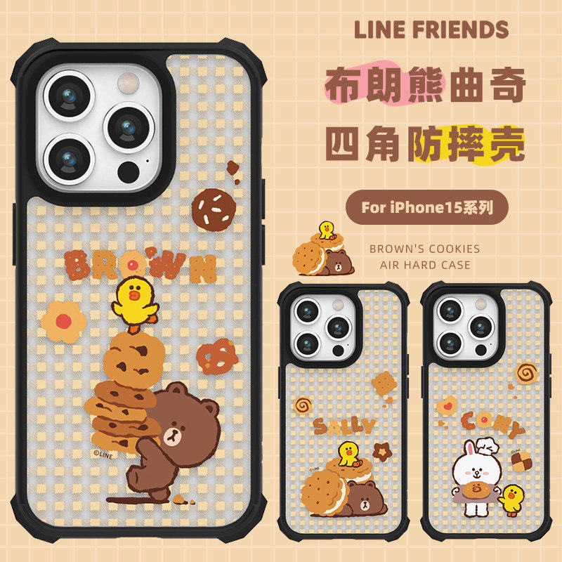 适用苹果16透明壳卡通正品授权