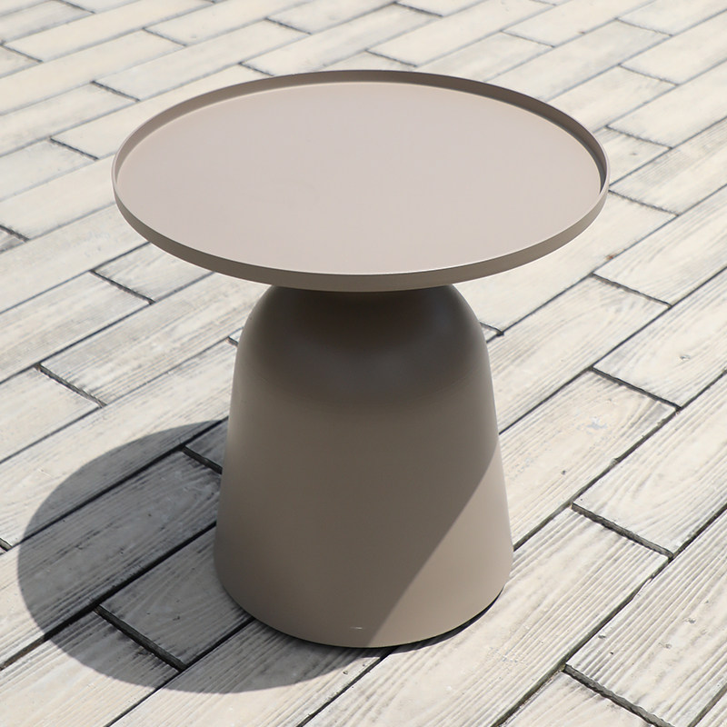 庭院边几简约室外阳台小圆几花园铝合金沙发防水角几轻奢边桌