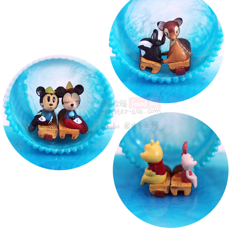 扭蛋玩具可爱米奇小鹿小熊坐木桩排排坐迷你车载盆栽diy摆件礼物,模玩/动漫/周边/娃圈三坑/桌游,盒蛋/扭蛋/联名摆件,淘宝优惠券,粉丝福利购,淘宝优惠卷