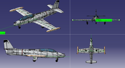 G-2 AL Galeb战斗教练机模型3D模型