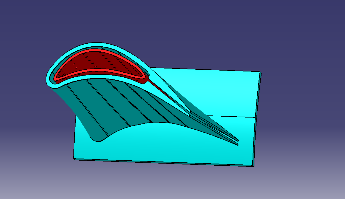 航发轴流式涡轮叶片3d模型