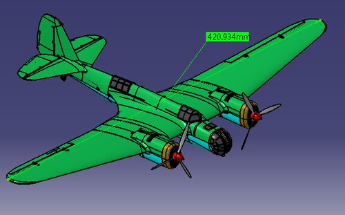 SB2双发隐形航模飞机总体3d 数模图