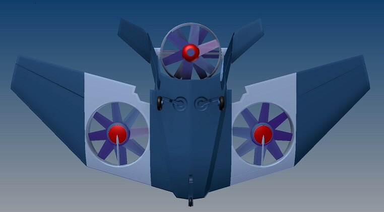 垂直起降航模3d 维 图数模