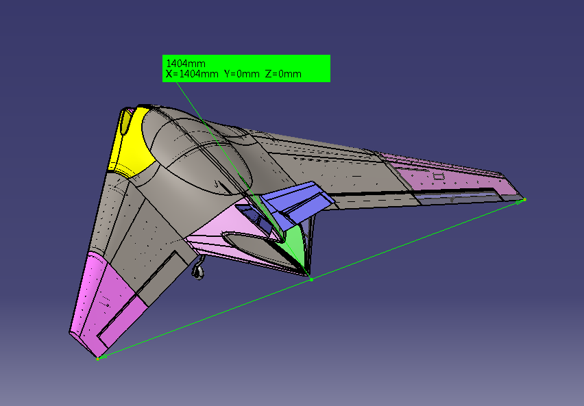 无人机aile-volante三角翼无人机3d模型