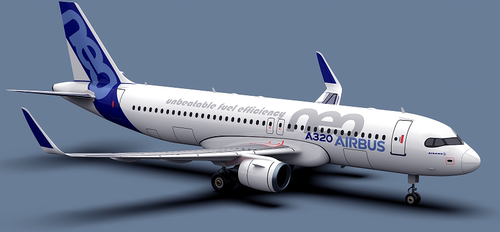 飞机空客 A320neo3D模型