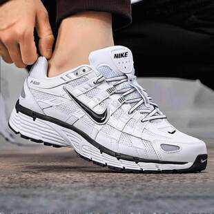 耐克男鞋2025春新款P6000休闲鞋老爹鞋运动缓震跑步鞋CD6404-107