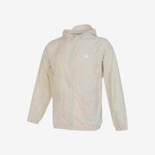 阿迪达斯男女童外套2024夏新款 皮肤衣连帽轻薄透气夹克儿童IT4034