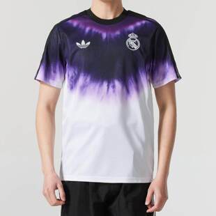 T恤运动服JF2590 球衣男装 阿迪达斯24 25皇马中国蛇年扎染训练短袖