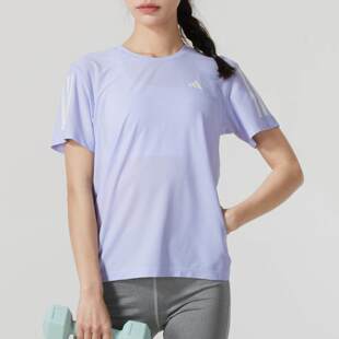 运动跑步健身训练短袖 新款 透气T恤JD6435 2025春季 阿迪达斯女装