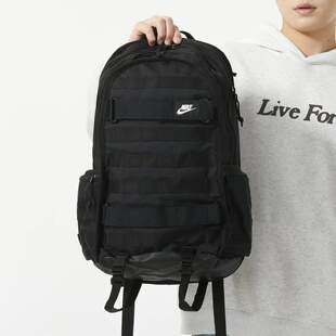 耐克双肩包2025新款 010 书包收纳拉链口袋隔层休闲运动包FD7544