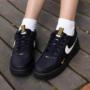 女鞋 HF0095 2025春新款 运动鞋 001 空军一号黑武士AF1童鞋 耐克板鞋