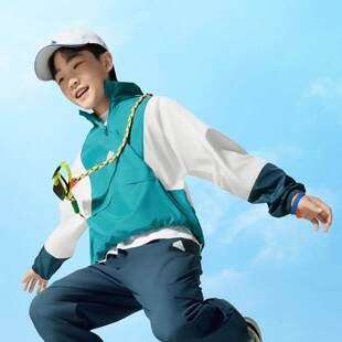 IT4036 夹克IT4035 阿迪达斯童装 外套男女童防风运动半拉链套头衫