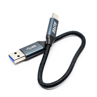 编织GEN2 C数据线USB3.1充电宝便携0.24米硬盘短线 3A快充TYPE