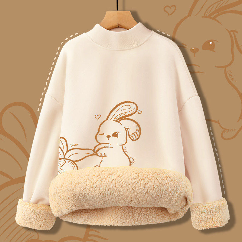 内搭保暖超特厚羊羔绒秋冬加绒加厚打底衫毛衣学生半高领卫衣女装,个性定制/设计服务/DIY,棉服工装,淘宝优惠券,粉丝福利购,淘宝优惠卷