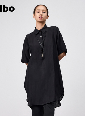 odbo/欧迪比欧休闲气质polo领短袖T恤女夏季舒适抗皱宽松显瘦上衣