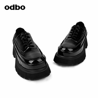 odbo/欧迪比欧原创设计时尚厚底增高松糕鞋女秋装新款休闲鞋