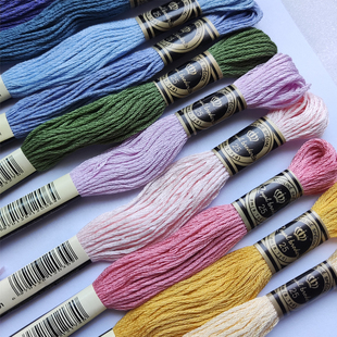 法国25号绣线纯棉手工diy绣花线欧式立体刺绣法国R牌十字绣配线