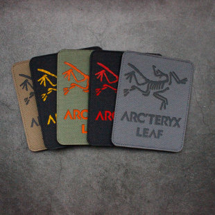 军鸟冲锋衣贴臂章激光雕刻反光夜光刺绣魔术贴章户外战术徽章