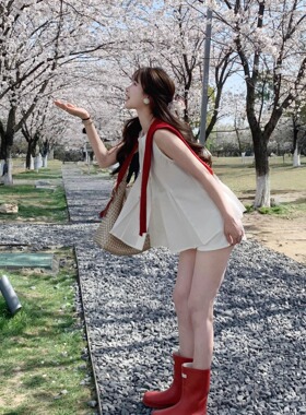 IKOON娃娃小衫无袖背心夏外穿亚麻独特漂亮初春衬衣白衬衫上衣女