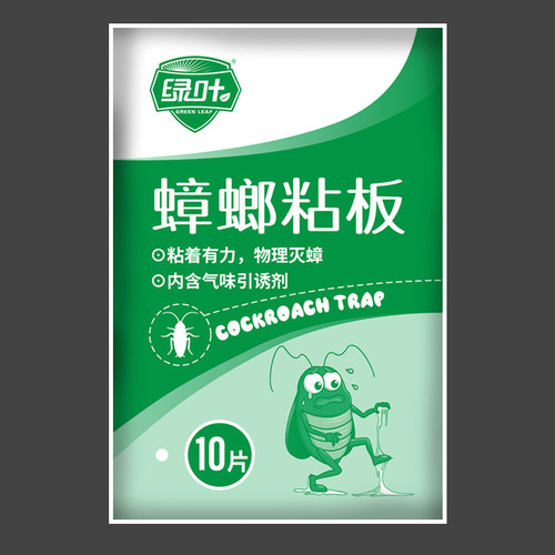 绿叶蟑螂粘板10片每袋新品