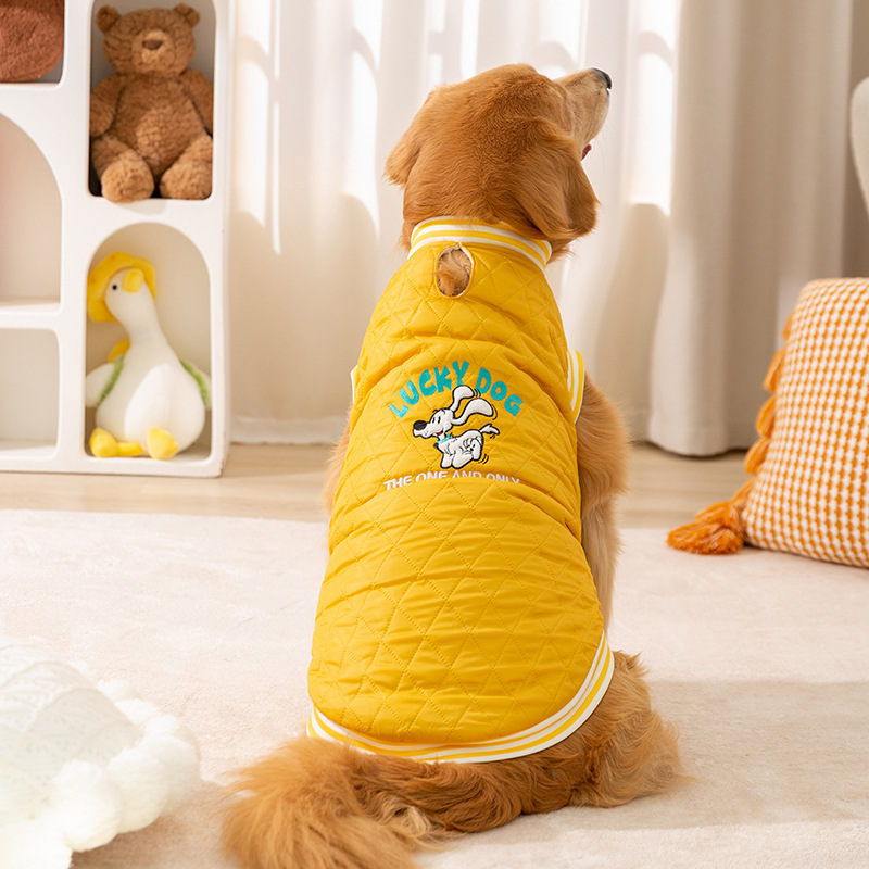 跨境秋冬季大狗狗保暖中大型犬金毛加厚棉衣边牧萨摩耶宠物衣服