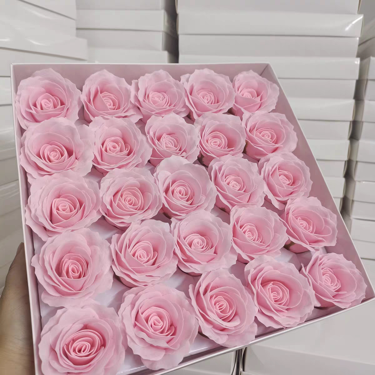 曼塔香皂玫瑰花头永生花礼品