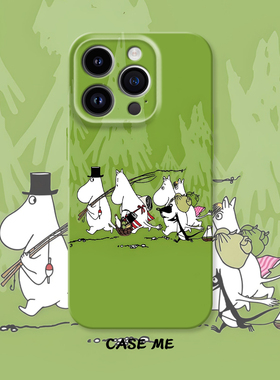 适用iphone16/15pro苹果13/14Promax华为P70/MATE70/vivox100/X90/S19/oppoReno11/Reno10/9可爱姆明手机壳