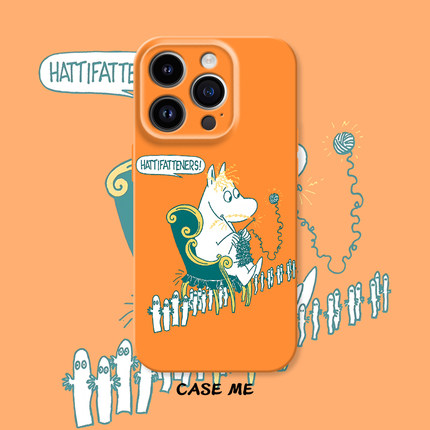 织衣MOOmin适用iphone16/15pro苹果17Promax华为P70/NOVA12荣耀100/90/vivox200/X100/X90红米K7姆明手机壳