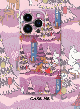 适用iphone16/17pro苹果15/14Promax华为P70/P80/mate70/nova13/12荣耀300/magic7/8小米17卡通姆明手机壳