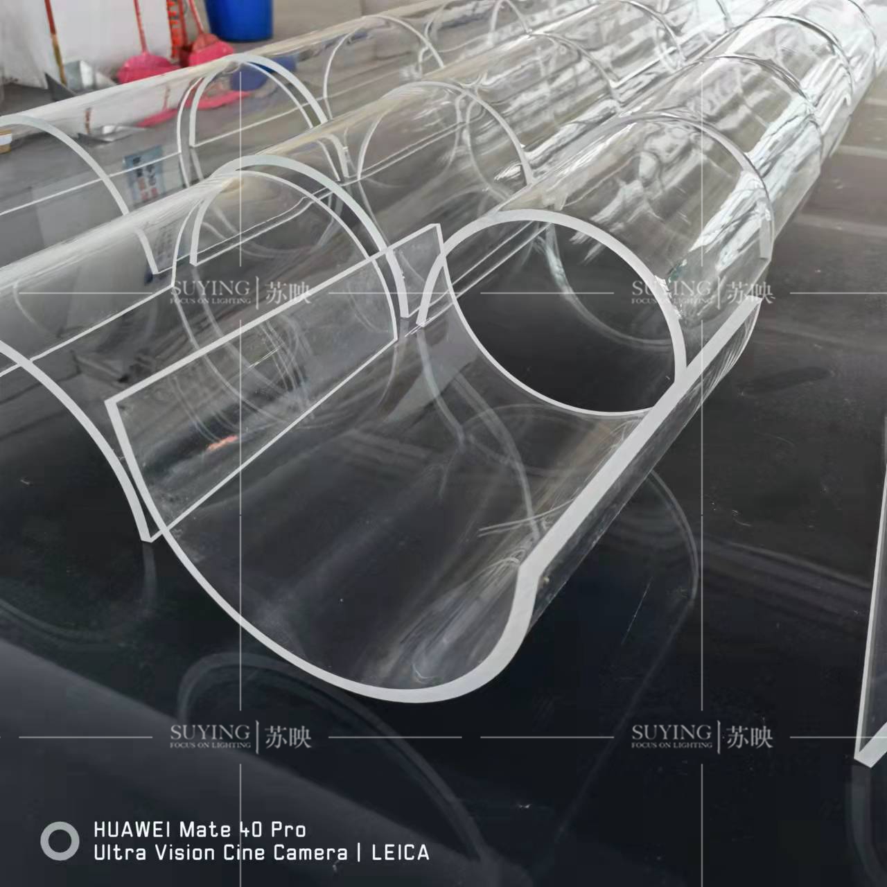 透明亚克力板折弯加工热弯定型有机玻璃板加工弧形异形U形折弯板