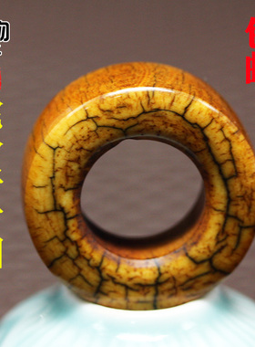 油润骆驼骨做旧做裂骨圈吊坠