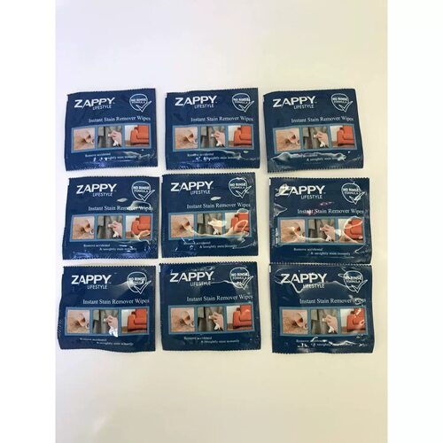 新加坡进口ZAPPY杰比即时衣物去污湿巾100片装衣服神奇应急去油污