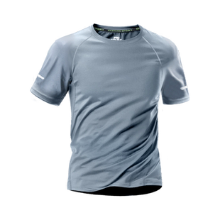 速干男t恤套装夏冰丝训练服新款半袖健身跑步短袖宽松薄款运动衣
